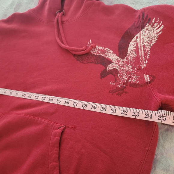 Vintage Y2K American Eagle Outfitters Red Hoodie - Picture 2 of 7